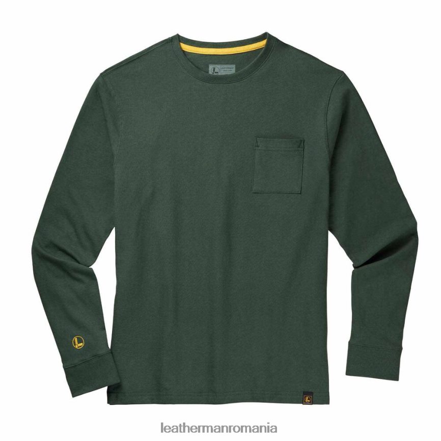 leatherman_tricou_cu_maneca_lunga_basics_verde_imbracaminte_jvj80x87.jpg Leatherman tricou cu mânecă lungă basics verde îmbrăcăminte JVJ80X87 - Image 1