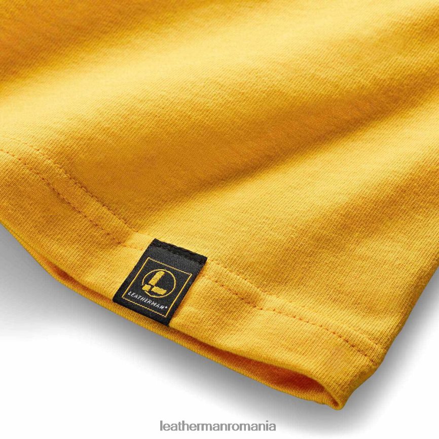 Leatherman tricou cu mânecă scurtă cu insigna patrimoniului galben îmbrăcăminte JVJ80X93 - Image 4