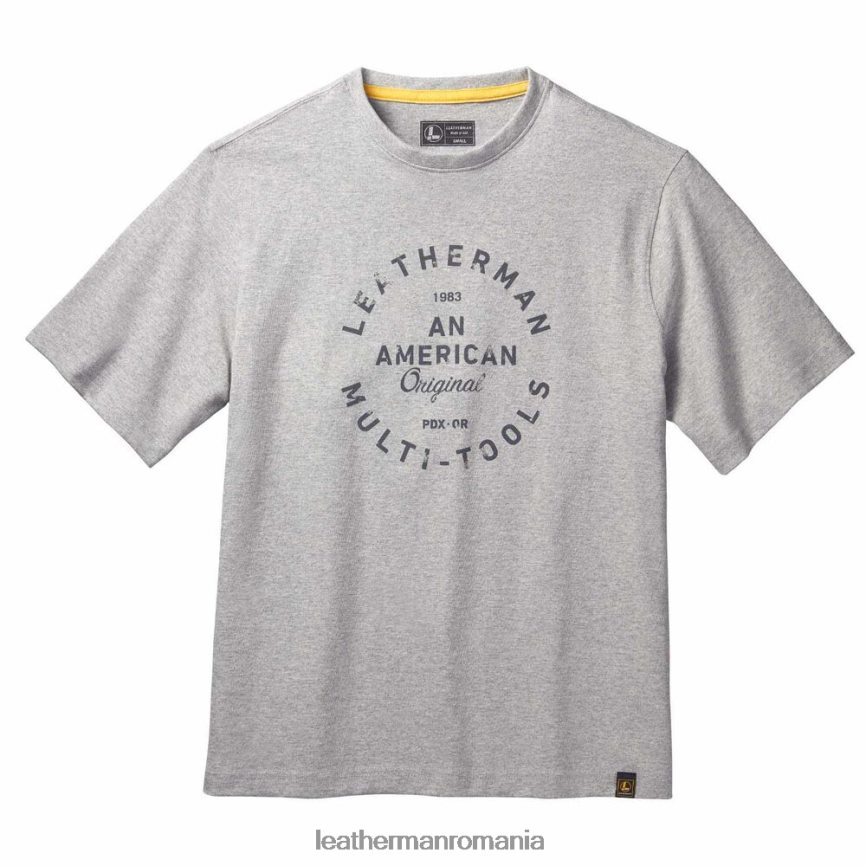 Leatherman tricou cu mânecă scurtă cu insigna patrimoniului gri îmbrăcăminte JVJ80X95 - Image 1