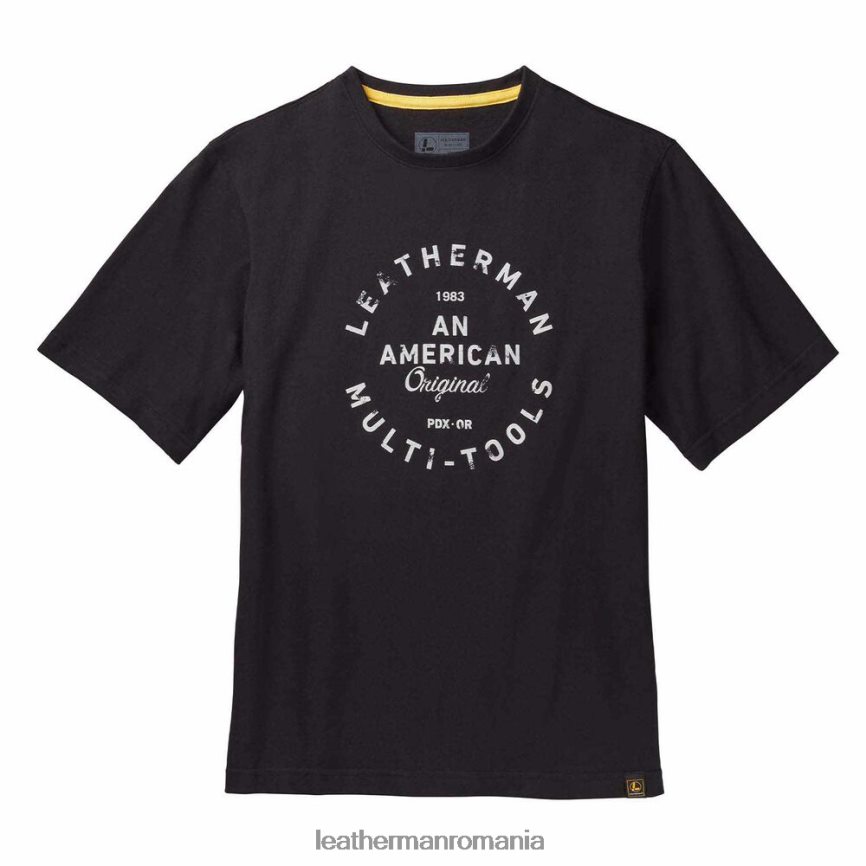 leatherman_tricou_cu_maneca_scurta_cu_insigna_patrimoniului_negru_imbracaminte_jvj80x94.jpg Leatherman tricou cu mânecă scurtă cu insigna patrimoniului negru îmbrăcăminte JVJ80X94 - Image 1
