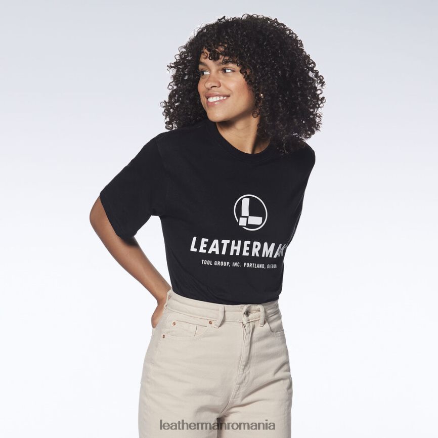 Leatherman tricou cu mânecă scurtă cu logo pe piept negru îmbrăcăminte JVJ80X106 - Image 2