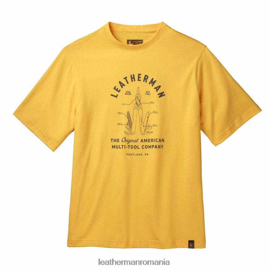 Leatherman tricou cu mânecă scurtă pst heritage galben îmbrăcăminte JVJ80X96 - Image 1