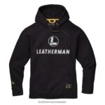 Leatherman hanorac cu logo desenat manual negru îmbrăcăminte JVJ80X77