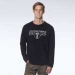 Leatherman Tricou cu mânecă lungă cu logo 1983 negru îmbrăcăminte JVJ80X88 - Image 2