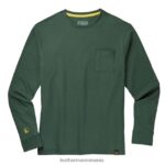Leatherman tricou cu mânecă lungă cu ștampila mărcii verde îmbrăcăminte JVJ80X92 - Image 3