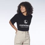 Leatherman tricou cu mânecă scurtă cu logo pe piept negru îmbrăcăminte JVJ80X106 - Image 2